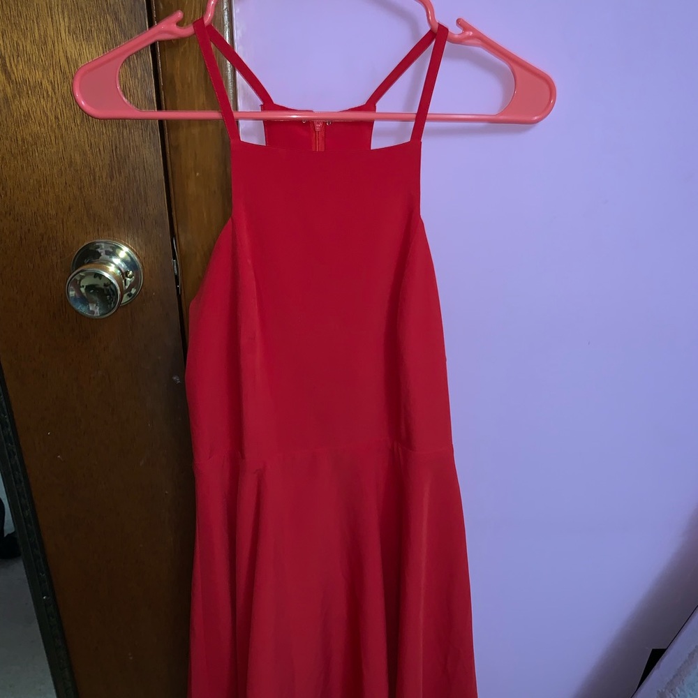 LULU’S RED SKATER DRESS